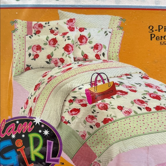 Glam Girl Fashion Polka Dot Twin Sheet Set - Picture 4 of 4